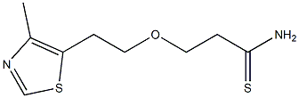 3-[2-(4-methyl-1,3-thiazol-5-yl)ethoxy]propanethioamide 구조식 이미지