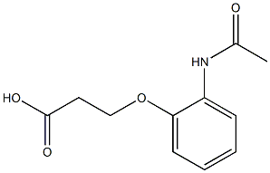 3-[2-(acetylamino)phenoxy]propanoic acid 구조식 이미지