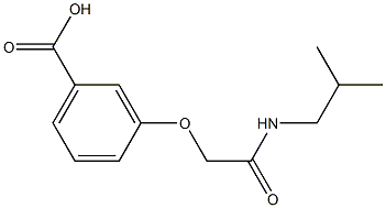 3-[2-(isobutylamino)-2-oxoethoxy]benzoic acid Structure