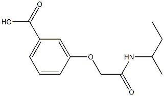 3-[2-(sec-butylamino)-2-oxoethoxy]benzoic acid 구조식 이미지