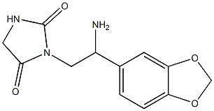 3-[2-amino-2-(1,3-benzodioxol-5-yl)ethyl]imidazolidine-2,4-dione Structure