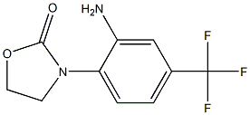 3-[2-amino-4-(trifluoromethyl)phenyl]-1,3-oxazolidin-2-one Structure