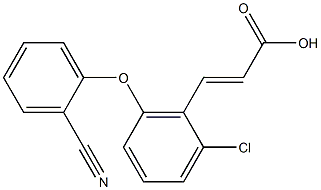 3-[2-chloro-6-(2-cyanophenoxy)phenyl]prop-2-enoic acid Structure