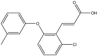 3-[2-chloro-6-(3-methylphenoxy)phenyl]prop-2-enoic acid Structure