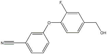 3-[2-fluoro-4-(hydroxymethyl)phenoxy]benzonitrile Structure