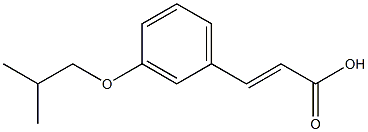 3-[3-(2-methylpropoxy)phenyl]prop-2-enoic acid Structure