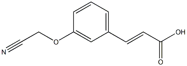 3-[3-(cyanomethoxy)phenyl]prop-2-enoic acid 구조식 이미지