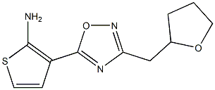 3-[3-(oxolan-2-ylmethyl)-1,2,4-oxadiazol-5-yl]thiophen-2-amine Structure