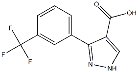 3-[3-(trifluoromethyl)phenyl]-1H-pyrazole-4-carboxylic acid Structure