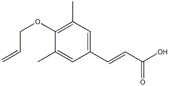 3-[3,5-dimethyl-4-(prop-2-en-1-yloxy)phenyl]prop-2-enoic acid Structure