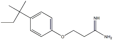3-[4-(1,1-dimethylpropyl)phenoxy]propanimidamide Structure