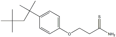 3-[4-(2,4,4-trimethylpentan-2-yl)phenoxy]propanethioamide Structure