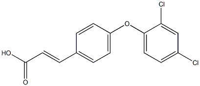 3-[4-(2,4-dichlorophenoxy)phenyl]prop-2-enoic acid Structure