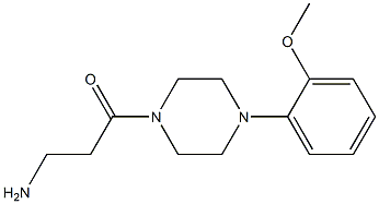 3-[4-(2-methoxyphenyl)piperazin-1-yl]-3-oxopropan-1-amine Structure