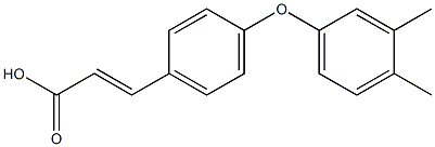 3-[4-(3,4-dimethylphenoxy)phenyl]prop-2-enoic acid 구조식 이미지