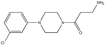 3-[4-(3-chlorophenyl)piperazin-1-yl]-3-oxopropan-1-amine Structure