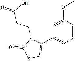 3-[4-(3-methoxyphenyl)-2-oxo-1,3-thiazol-3(2H)-yl]propanoic acid 구조식 이미지