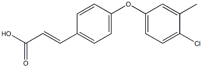 3-[4-(4-chloro-3-methylphenoxy)phenyl]prop-2-enoic acid Structure