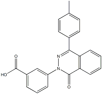 3-[4-(4-methylphenyl)-1-oxophthalazin-2(1H)-yl]benzoic acid Structure