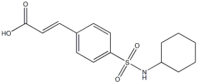 3-[4-(cyclohexylsulfamoyl)phenyl]prop-2-enoic acid Structure