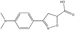 3-[4-(dimethylamino)phenyl]-4,5-dihydro-1,2-oxazole-5-carboxylic acid 구조식 이미지