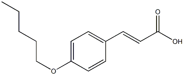 3-[4-(pentyloxy)phenyl]prop-2-enoic acid Structure