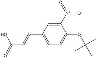 3-[4-(tert-butoxy)-3-nitrophenyl]prop-2-enoic acid Structure