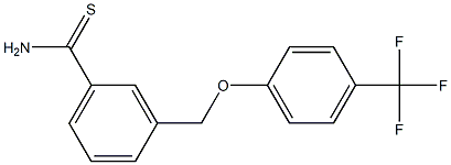 3-[4-(trifluoromethyl)phenoxymethyl]benzene-1-carbothioamide Structure