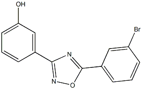 3-[5-(3-bromophenyl)-1,2,4-oxadiazol-3-yl]phenol 구조식 이미지