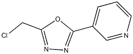3-[5-(chloromethyl)-1,3,4-oxadiazol-2-yl]pyridine Structure