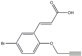 3-[5-bromo-2-(prop-2-yn-1-yloxy)phenyl]prop-2-enoic acid Structure