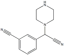 3-[cyano(piperazin-1-yl)methyl]benzonitrile 구조식 이미지