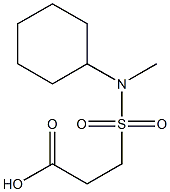 3-[cyclohexyl(methyl)sulfamoyl]propanoic acid 구조식 이미지