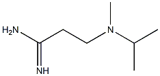 3-[isopropyl(methyl)amino]propanimidamide 구조식 이미지