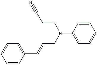 3-[phenyl(3-phenylprop-2-en-1-yl)amino]propanenitrile 구조식 이미지