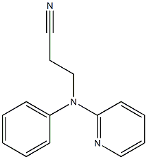 3-[phenyl(pyridin-2-yl)amino]propanenitrile Structure