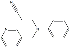 3-[phenyl(pyridin-3-ylmethyl)amino]propanenitrile Structure