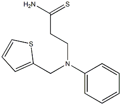 3-[phenyl(thien-2-ylmethyl)amino]propanethioamide 구조식 이미지