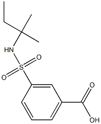 3-{[(1,1-dimethylpropyl)amino]sulfonyl}benzoic acid Structure