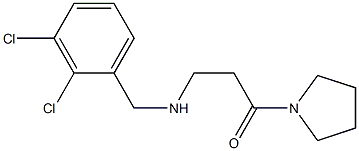 3-{[(2,3-dichlorophenyl)methyl]amino}-1-(pyrrolidin-1-yl)propan-1-one 구조식 이미지