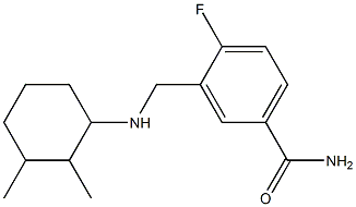 3-{[(2,3-dimethylcyclohexyl)amino]methyl}-4-fluorobenzamide Structure
