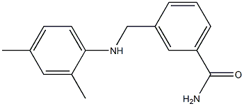 3-{[(2,4-dimethylphenyl)amino]methyl}benzamide 구조식 이미지