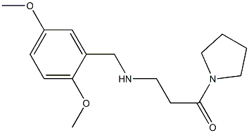 3-{[(2,5-dimethoxyphenyl)methyl]amino}-1-(pyrrolidin-1-yl)propan-1-one Structure