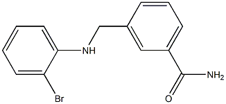 3-{[(2-bromophenyl)amino]methyl}benzamide 구조식 이미지