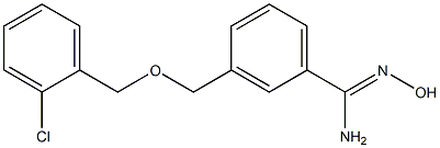 3-{[(2-chlorobenzyl)oxy]methyl}-N'-hydroxybenzenecarboximidamide 구조식 이미지