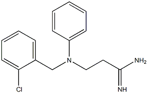 3-{[(2-chlorophenyl)methyl](phenyl)amino}propanimidamide 구조식 이미지