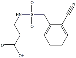 3-{[(2-cyanophenyl)methane]sulfonamido}propanoic acid Structure
