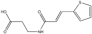 3-{[(2E)-3-thien-2-ylprop-2-enoyl]amino}propanoic acid 구조식 이미지