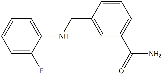 3-{[(2-fluorophenyl)amino]methyl}benzamide Structure