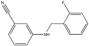 3-{[(2-fluorophenyl)methyl]amino}benzonitrile Structure